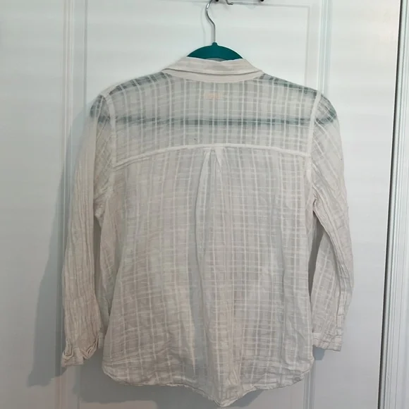 White hollister long sleeve cropped top size L - Picture 5 of 5